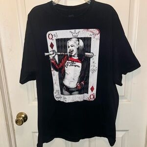 SUICIDE SQUAD Short Sleeve Harley Quinn Shirt. Sz 2XL.